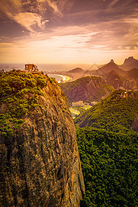 糖甘蔗山日落摄影目的地天空风景山脉旅游场景图片