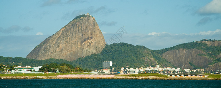 里约热内卢的甘蔗湖山水平目的地天空海岸风景城市都市风光地方地标图片