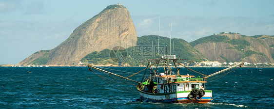 里约热内卢的甘蔗湖山地标风景方式地方旅行海洋全景目的地运输水平图片