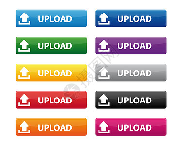 上传按钮技术商业互联网电脑橙子蓝色反射玻璃网络紫色图片