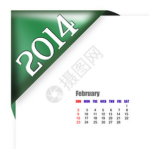 2014年2月日历日记笔记记事本活页日程商业空白数字笔记本组织图片