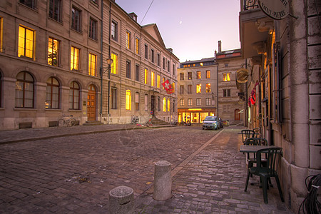瑞士日内瓦老街(HDR)图片
