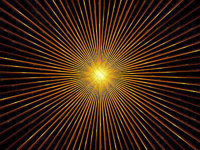 分形沉降回落元素中心渲染黑色光束装饰品辐射设计金子数学图片