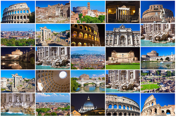 罗马收藏文化废墟建筑遗产旅游古董旅行考古学城市地标图片
