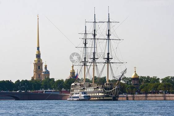 圣彼得堡大教堂教会旅行城市建筑物堡垒日落文化景观历史图片