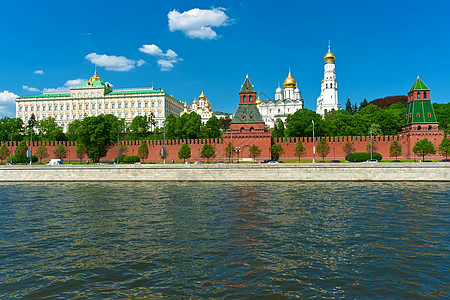 莫斯科克里姆林宫教会蓝色城市旅行圆顶天空建筑学场景建筑景观图片