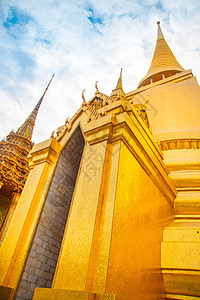 翡翠佛寺庙 泰国曼谷建筑学游客地标假期宝塔旅行宗教天空历史城市图片