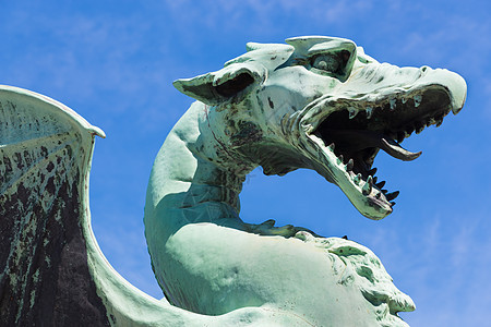 龙桥 斯洛文尼亚卢布尔雅那监护人旅行动物地标雕像危险历史金属首都纪念碑图片