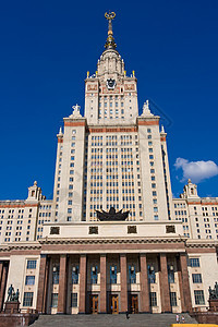 莫斯科国立大学蓝色联盟景观天空母校摩天大楼城市建筑大学教育图片