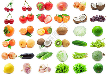 水果和蔬菜柿子菜花柠檬覆盆子黄瓜土豆胡椒辣椒李子西瓜图片