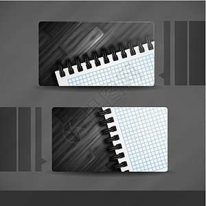名片设计空白公司插图推介会笔记本广告卡片商业木地板背景图片