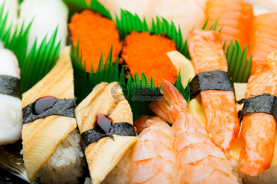 各种寿司盒玉子文化脚趾寿司食物午餐盒子海鲜便当图片