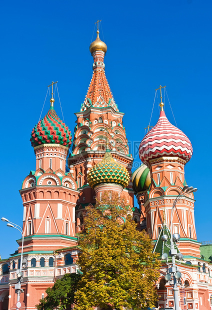 莫斯科圣巴西尔大教堂崇拜文化圆顶大教堂首都城市博物馆建筑学旅行宗教图片