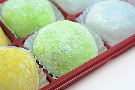 日本小叶日文小吃年糕甜点食物菜豆庆典甜食文化盒子灵活性背景图片