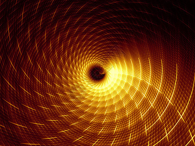 分形沉降回落螺旋黄色涡流中心光束几何学射线设计漩涡渲染图片