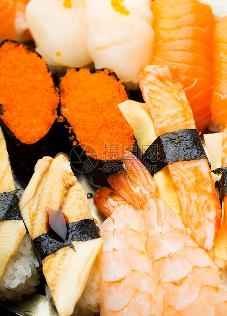 寿司外卖午餐便当玉子脚趾海鲜食物文化盒子图片