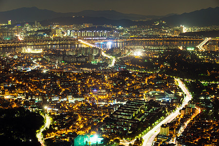首城首尔市建筑风景大都市顶峰城市景观地标都市场景建筑学图片