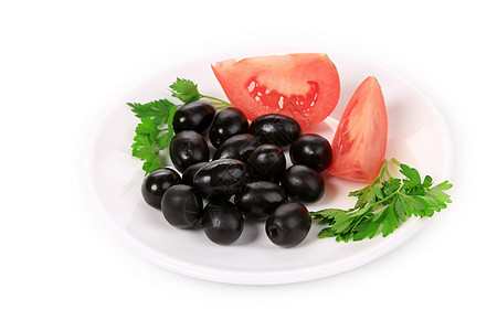 黑橄榄加西红柿和鹦鹉罐装芹菜国家食物红色蔬菜草本植物绿色沙拉香菜图片