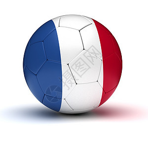 法语足球渲染团队白色蓝色红色皮革游戏插图竞赛比赛背景图片