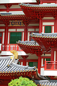 新加坡中华城的佛陀牙寺 特写寺庙地标遗迹宝塔仪式街道金子雕像雕塑捐赠者图片