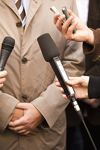 面试访谈电视嗓音报告文学居住收音机记者讲话麦克风记录说话背景图片