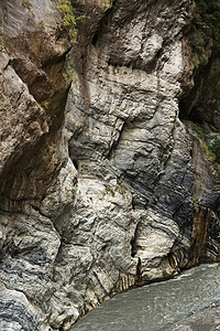 Taroko国家公园岩石地理环境山沟国家溪流瀑布风景戏剧性石头图片