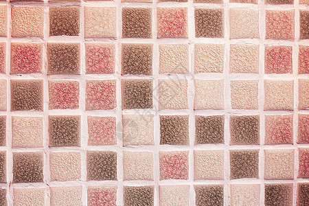 浴室的玻璃马赛克瓷砖高清图片