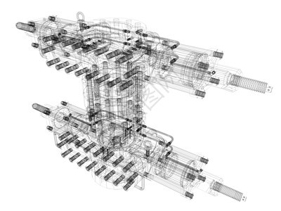 工业设备 电线框架工程力量插图化学品黑色设施压力配件气体汽油图片