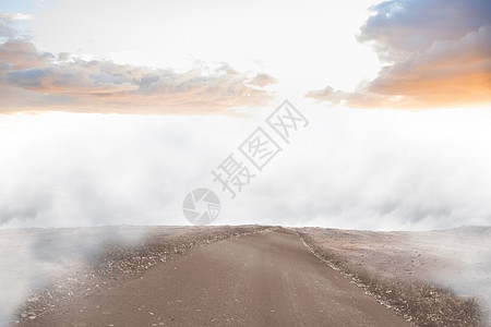 通往地平线的道路计算机晴天多云环境绘图岩石阳光天空图片