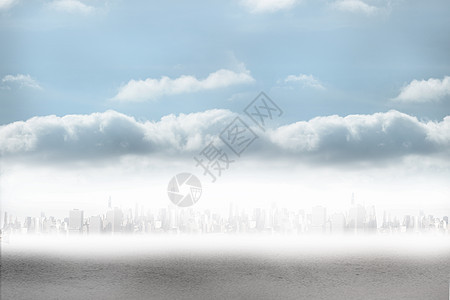 大地上的城市晴天摩天大楼建筑沙漠地平线绘图阳光计算机多云景观图片