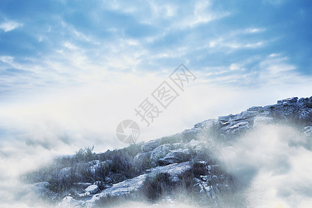 迷雾地貌计算机多云绘图环境图片