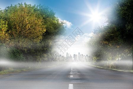 开放道路环境阳光地平线天空计算机多云晴天绘图图片