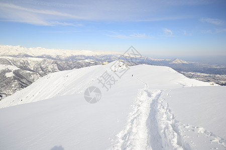 技术熟练山峰勘探粉雪冰川雪鞋成就滑雪愿望山脉冒险图片