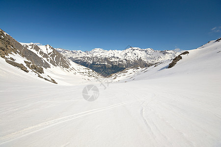 高高度雪融化模式季节蓝色天空热身地区冰川阳光山脉气候荒野图片