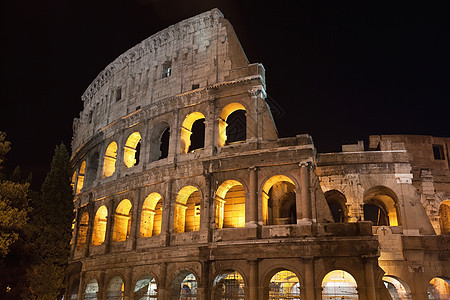 罗马的巨集角斗士地标纪念碑体育馆文化天空帝国废墟历史性蓝色图片