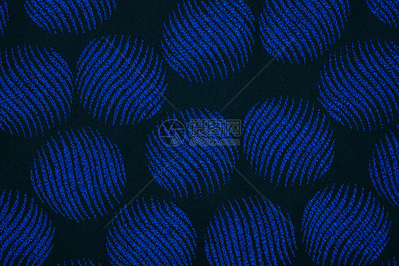 蓝色圆圈中的材料 纺织品背景材料图片