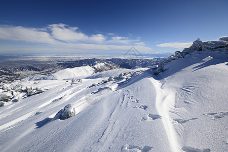 具有超光谱视图的雪坡冰川雪堆全景高原季节地区荒野勘探山脉山峰图片