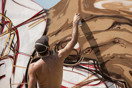 Graffiti 艺术家画像青春期艺人防护绘画文化个性手套青年叛乱图片