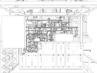 工业设备 无线电框架工厂植物力量技术活力金属配件工程压力气体图片