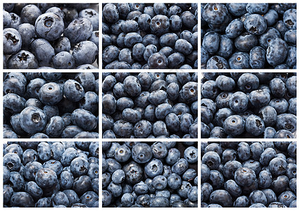 蓝莓团体蓝色甜点饮食水果宏观营养覆盆子浆果食物图片