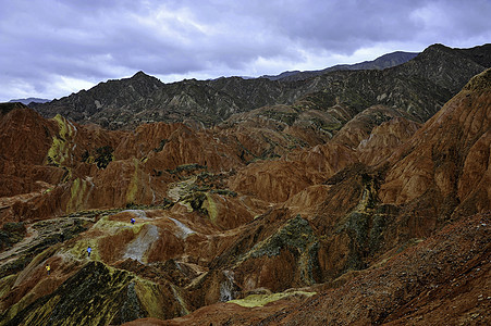 达克夏山丹霞公园地质学地貌岩石红色图片