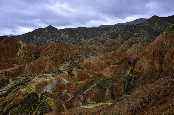 达克夏山丹霞公园地质学地貌岩石红色图片