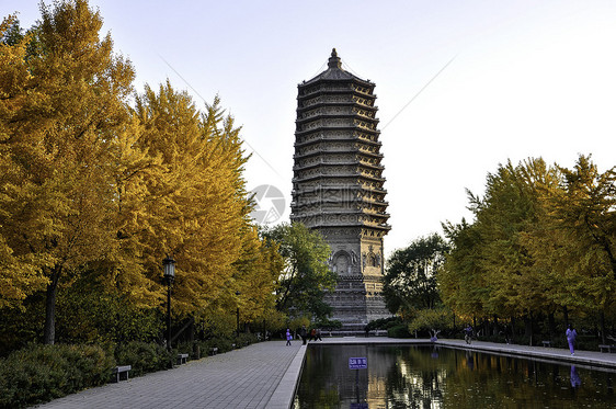 灵长塔黄色风景文化建筑起重机天空建筑学旅游旅行寺庙图片