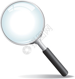 矢量放大镜插图光学镜片侦探探索审查调查研究镜子宏观图片