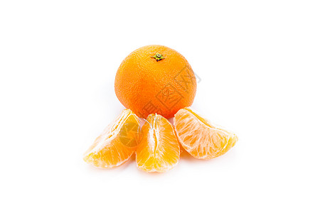 几片普通话水果橙子宏观柑桔背景图片
