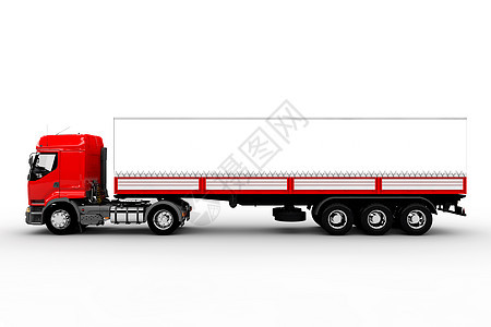红色和白色卡车插图汽车货运旅行小路驾驶车辆交通绘画服务图片