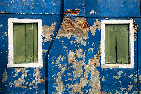 色彩多彩的格伦墙历史窗户蓝色庭院人行道砂岩建筑学房子艺术品街道图片