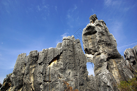 中国云南昆明史林石岩森林编队吸引力土地风景公园地球游客农村国家晴天图片