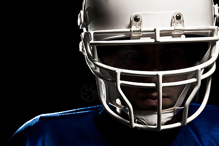 足球运动员垫肩肌肉职业福利制服人类体育运动头盔影棚图片