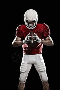 足球运动员职业运动服头盔文化制服竞技男性力量垫肩体育图片